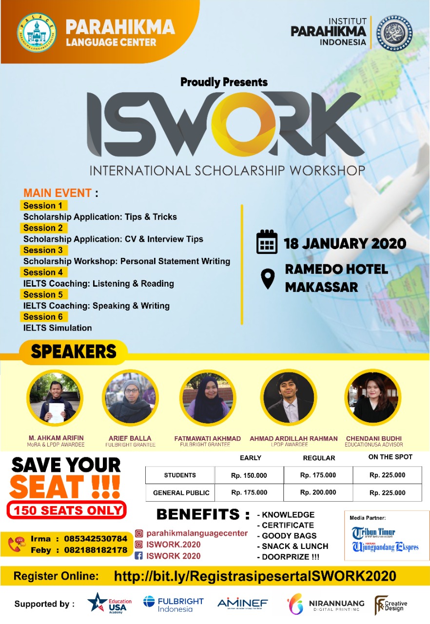 ISWORK: SOLUSI LOLOS BEASISWA LUAR NEGERI DAN IELTS TEST