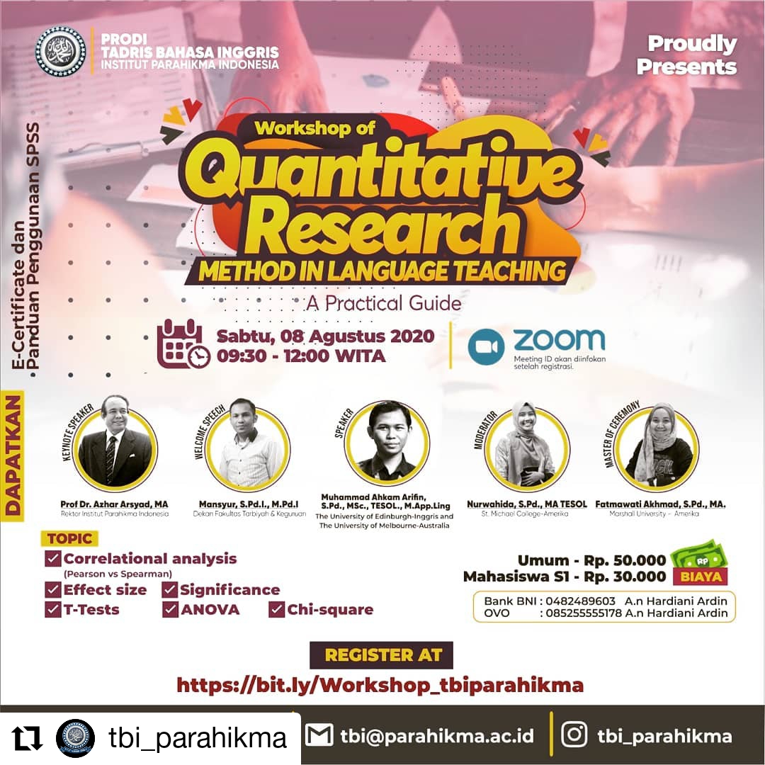 Webinar Tadris Bahasa Inggris di masa New Normal