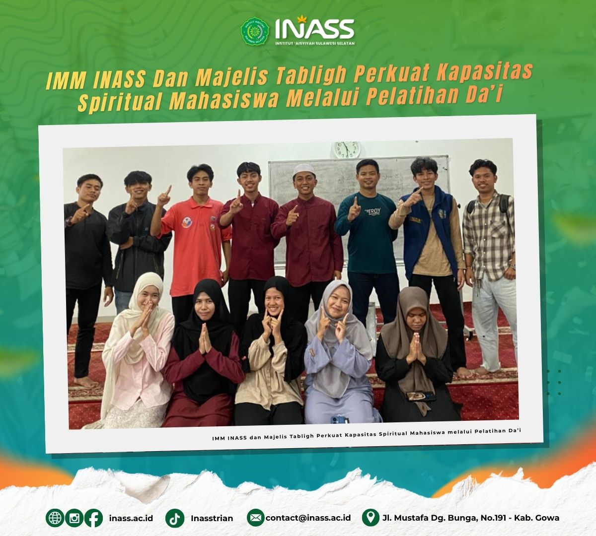 IMM INASS Dan Majelis Tabligh Perkuat Kapasitas Spiritual Mahasiswa Melalui Pelatihan Da’i