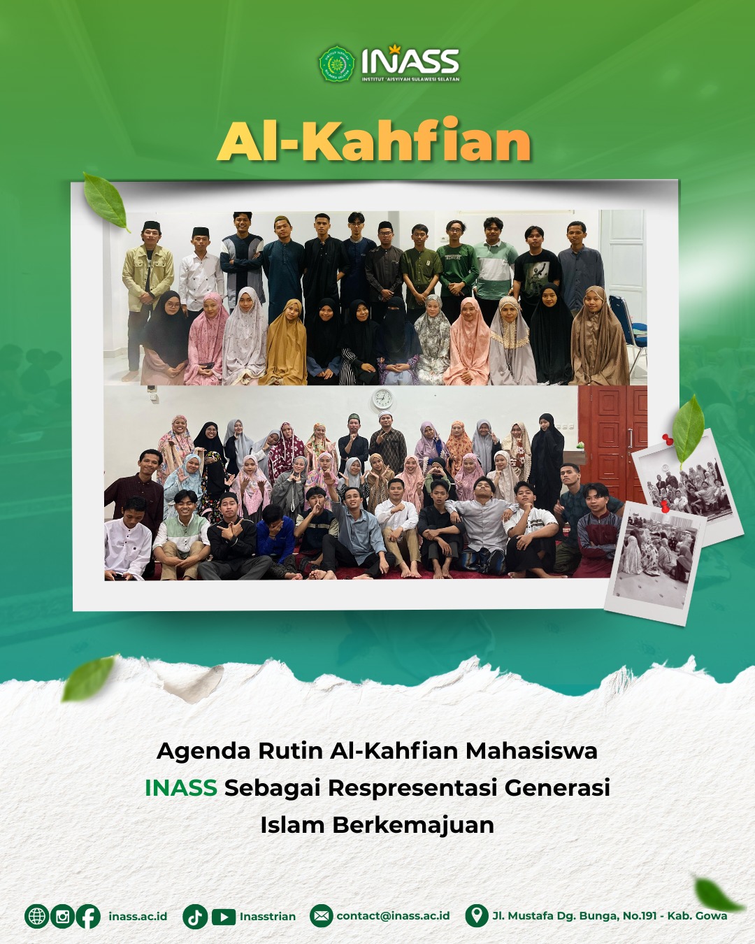 Melalui Al-Kahfian, Institut ‘Aisyiyah Sulawesi Selatan (INASS) Menanamkan Nilai Islam Berkemajuan pada Mahasiswa.