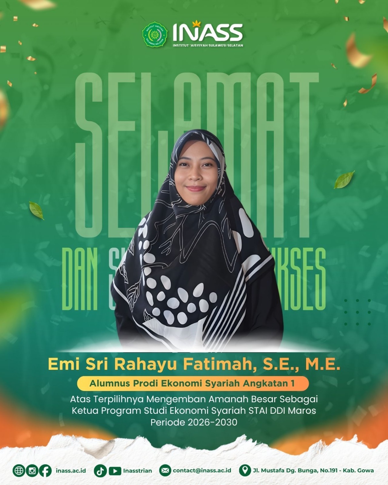 Alumni Pertama Institut ’Aisyiyah Sulawesi Selatan (INASS) Menjadi Ketua Program Studi.