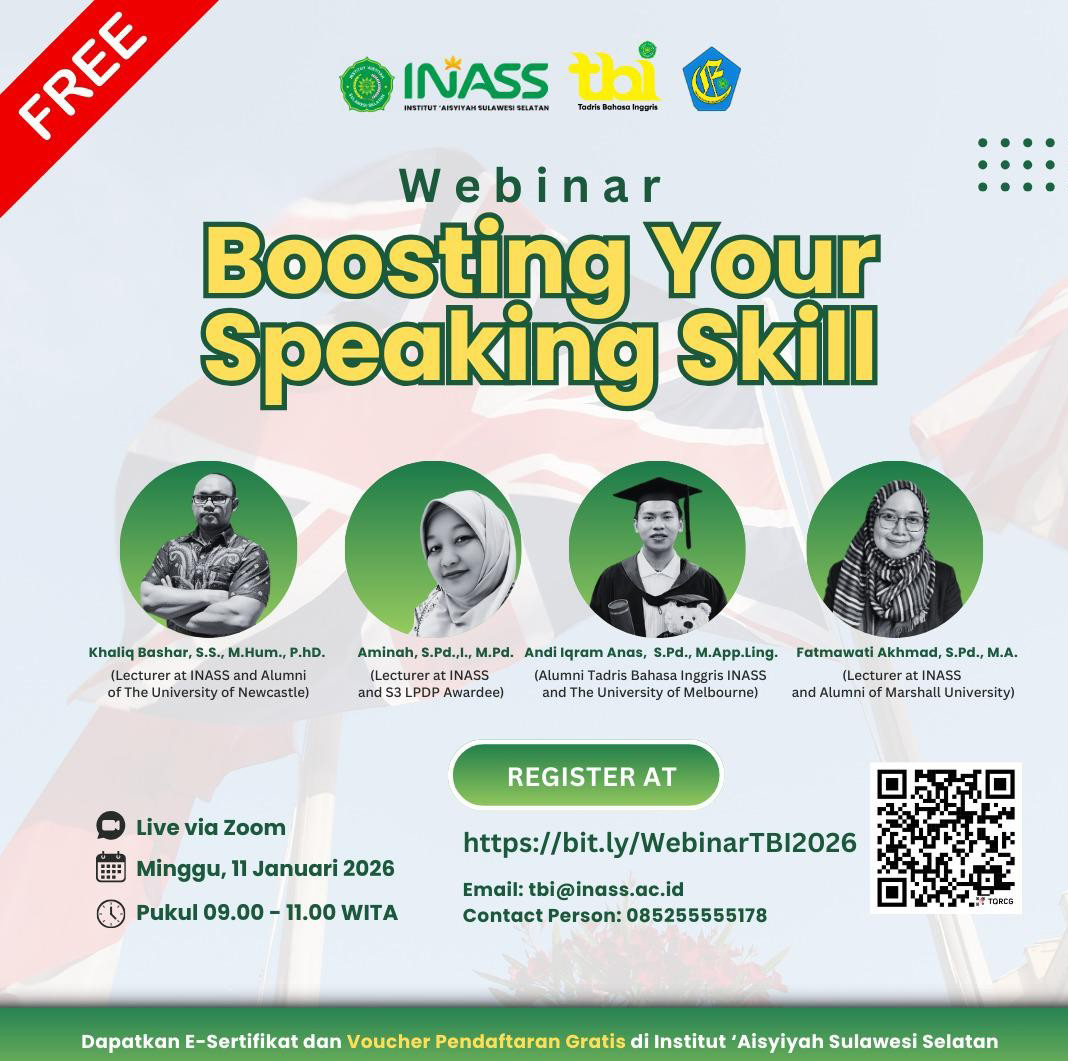“Boosting your Speaking Skill” , Langkah Cerdas Sosialisasi Prodi Tadris Bahasa Inggris